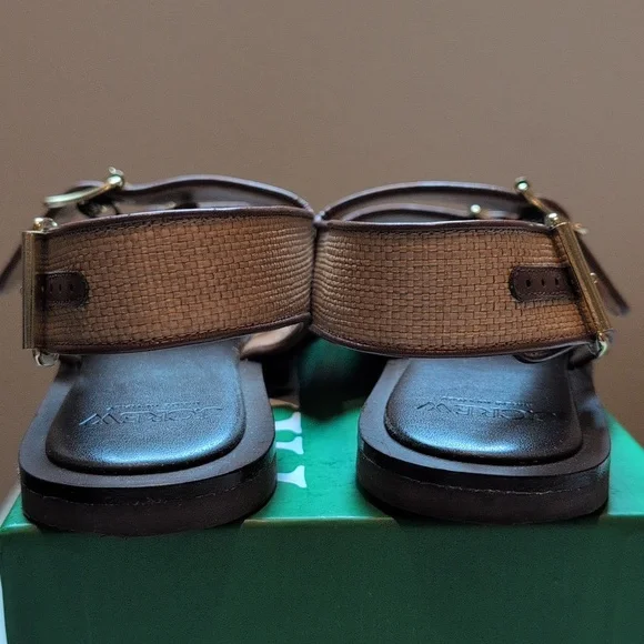 J Crew Carsen Made-in-Italy slingback sandals in faux raffia CJ835 Size 9 - Picture 8 of 10